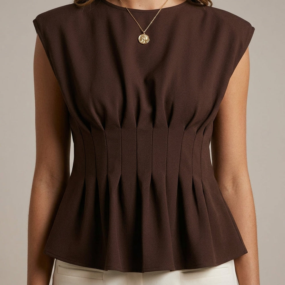 The Pure Pleated Top