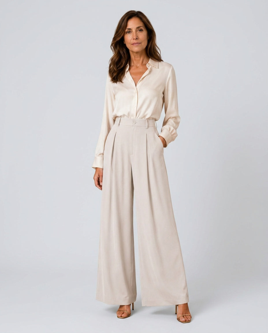 The Form Pleated Wide-Leg Trouser
