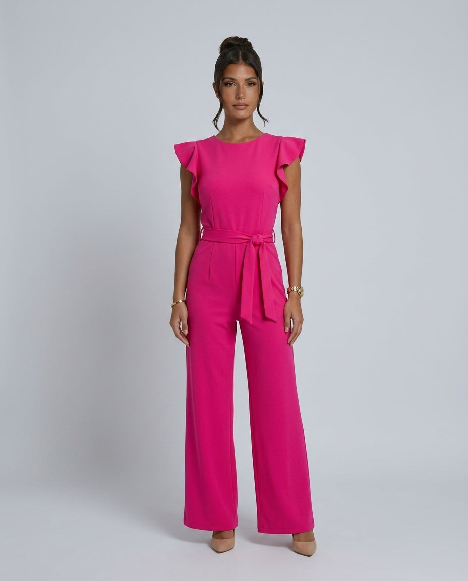 The Drape Belted Jumpsuit