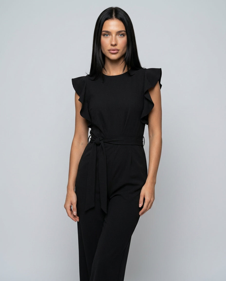 The Drape Belted Jumpsuit