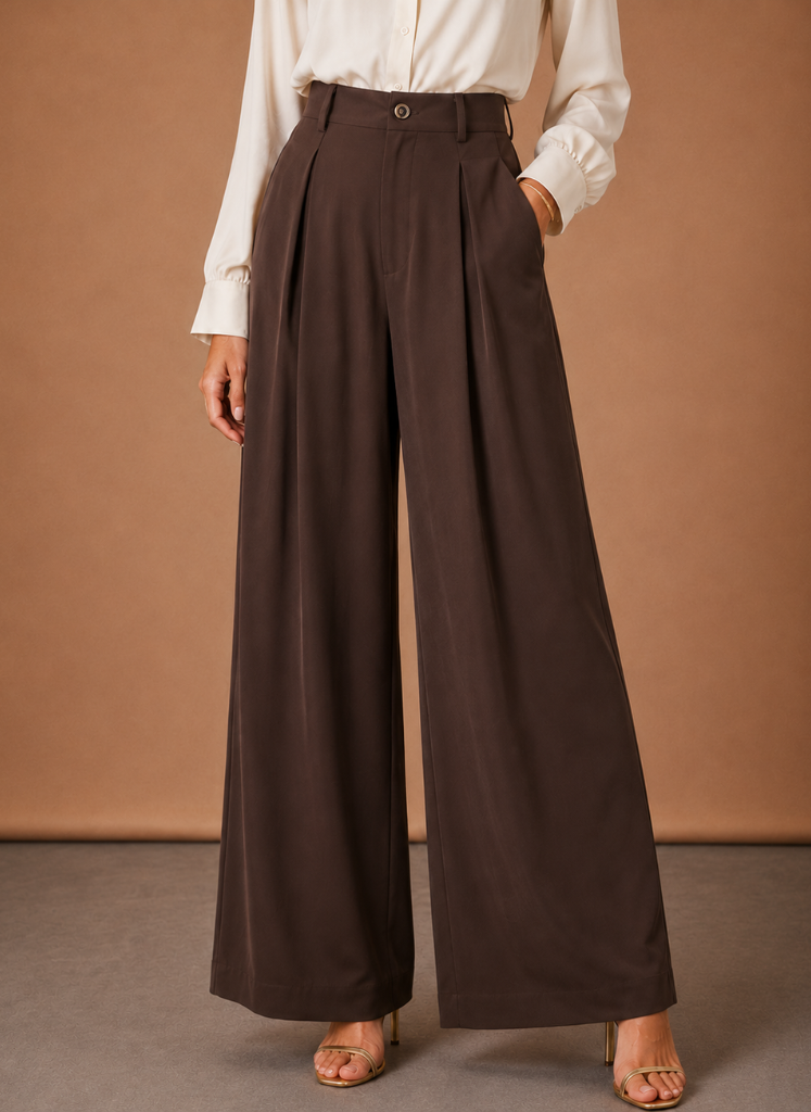 The Form Pleated Wide-Leg Trouser