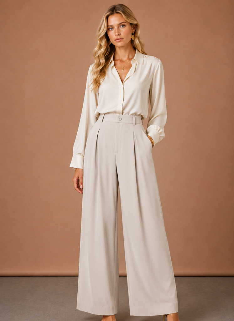 The Form Pleated Wide-Leg Trouser