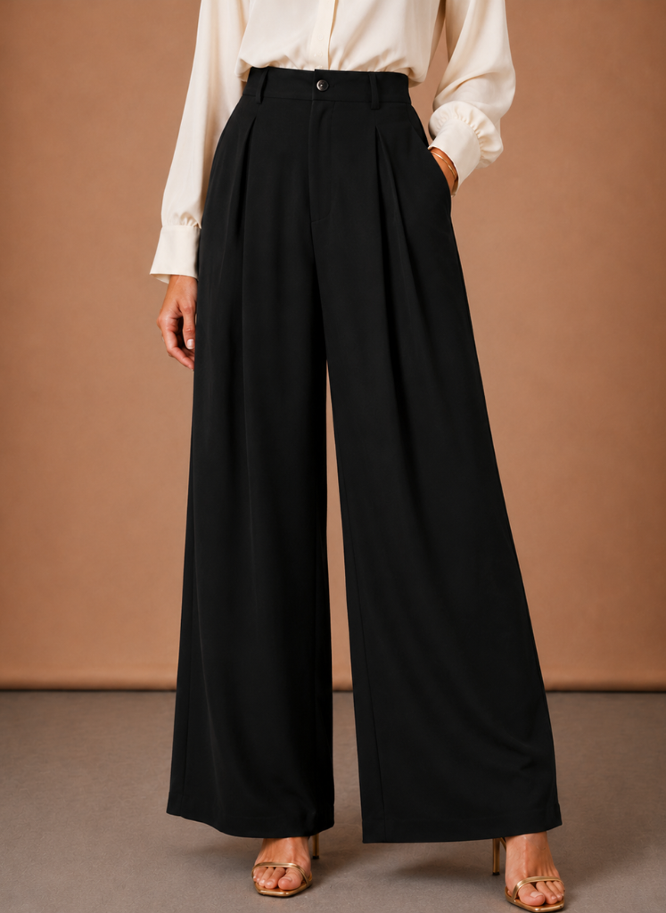 The Form Pleated Wide-Leg Trouser