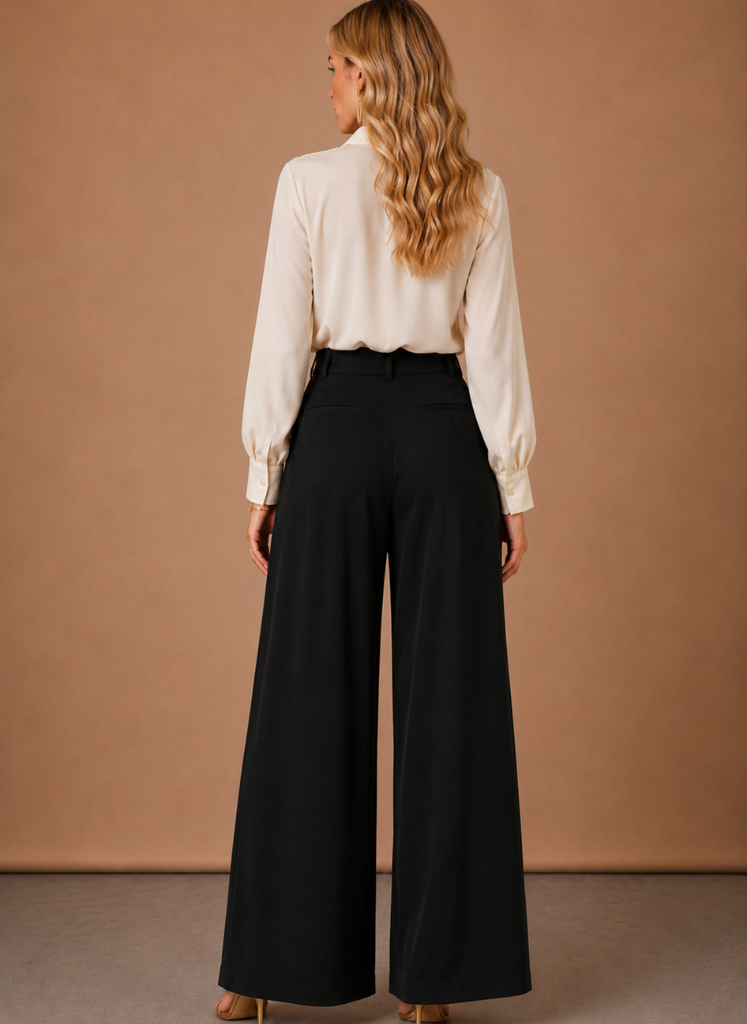 The Form Pleated Wide-Leg Trouser