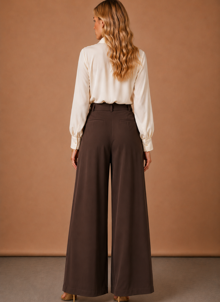 The Form Pleated Wide-Leg Trouser