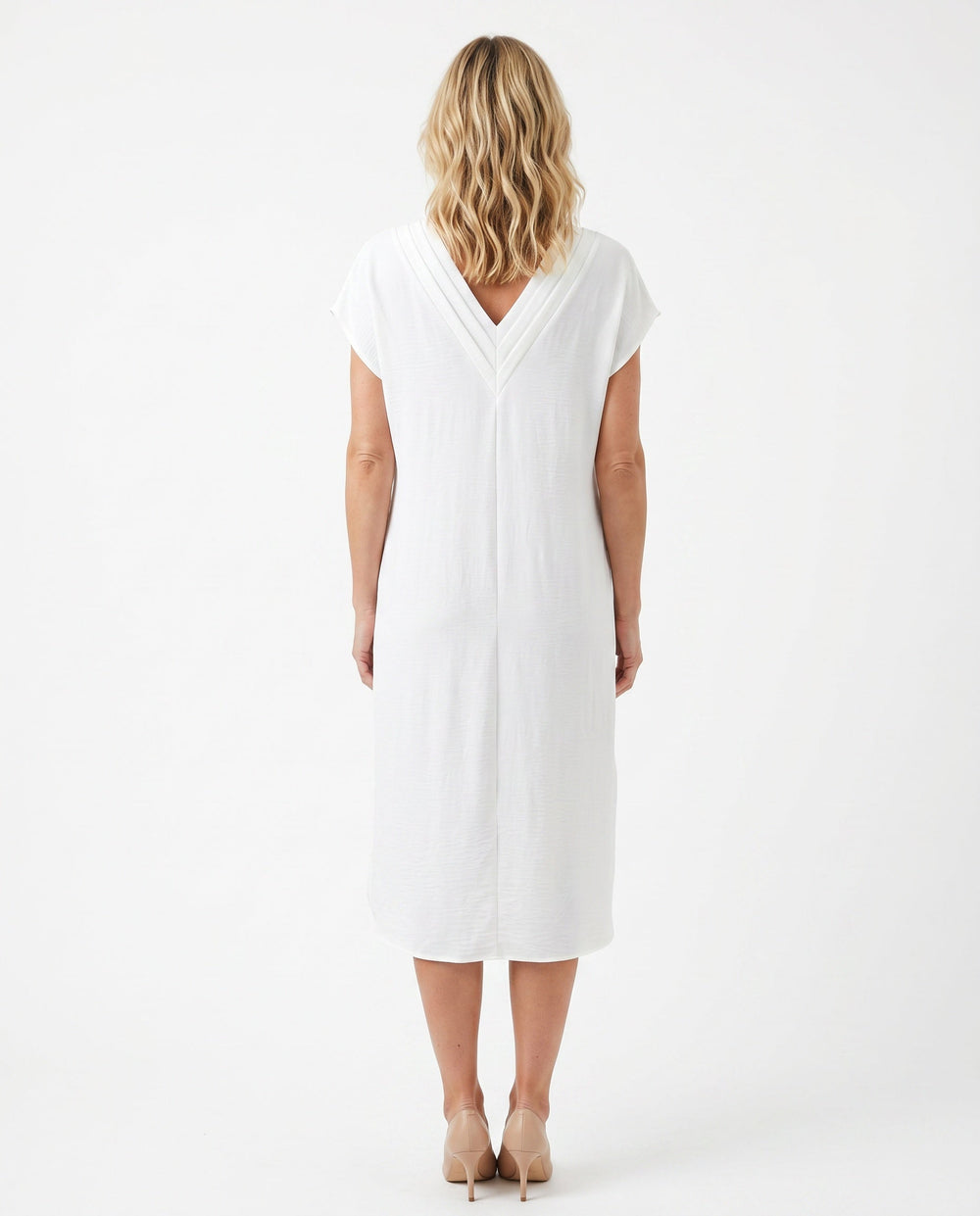 Maeva | V-Neck Multi-Layered Casual Midi Dress