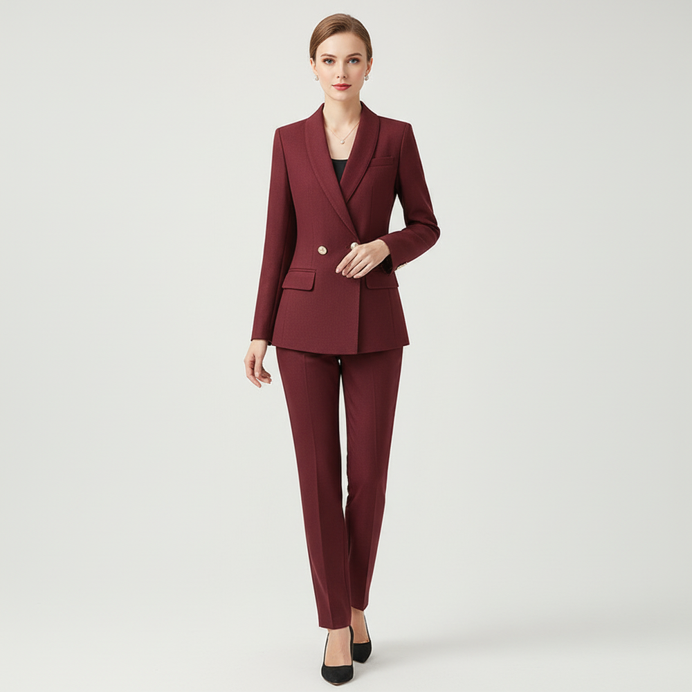 Isolde | Tweed-Look Blazer & Pants Co-ord Set