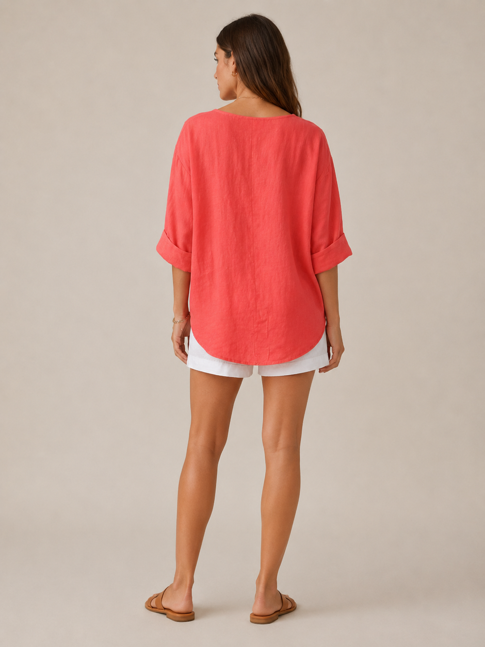 The Pure Linen-Look Blouse