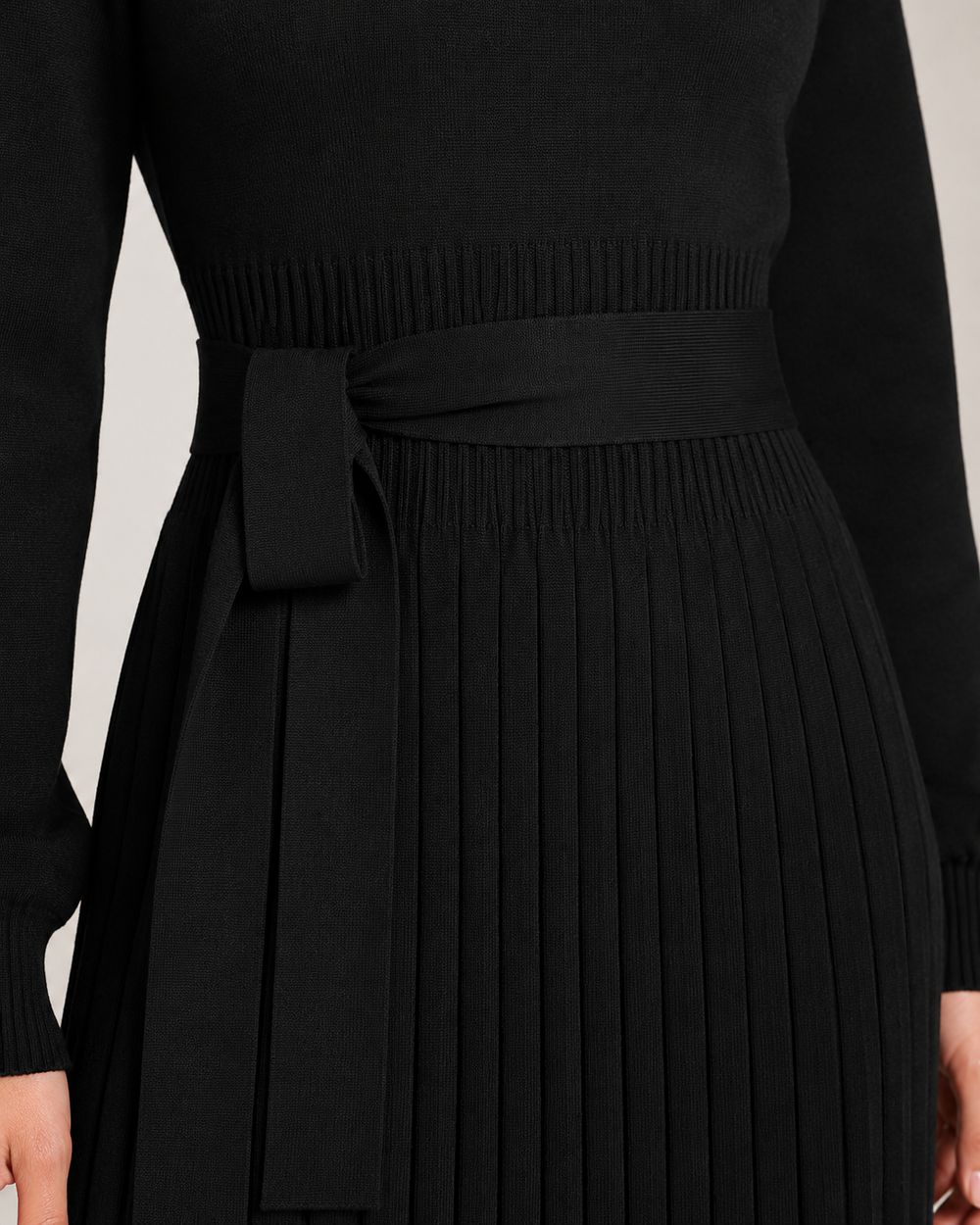 The Drape Pleated Midi Dress