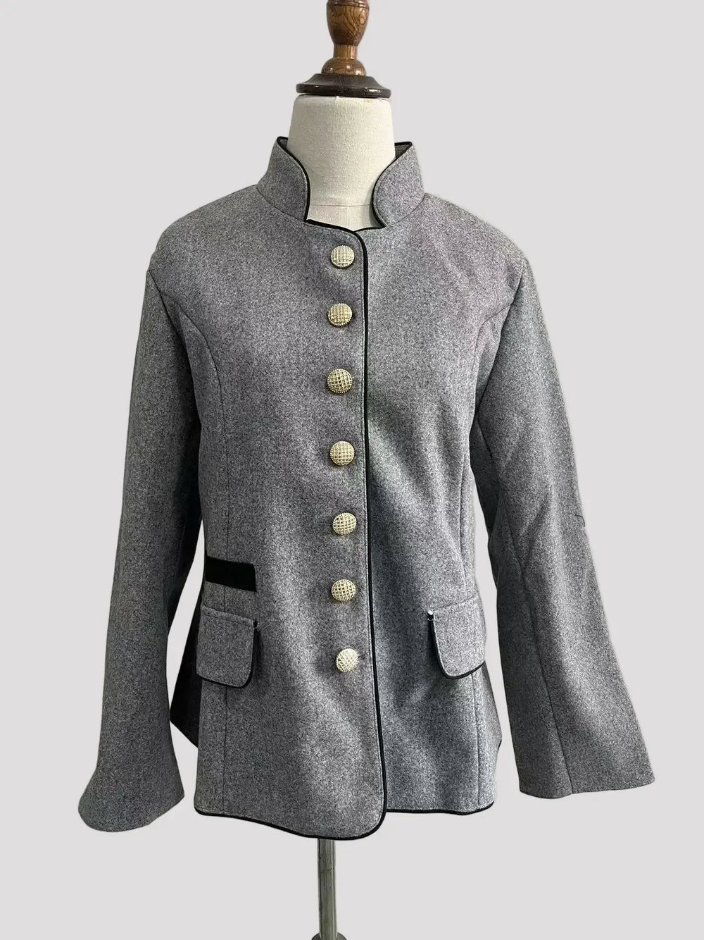 Tatum | Structured Luxe-Button Blazer