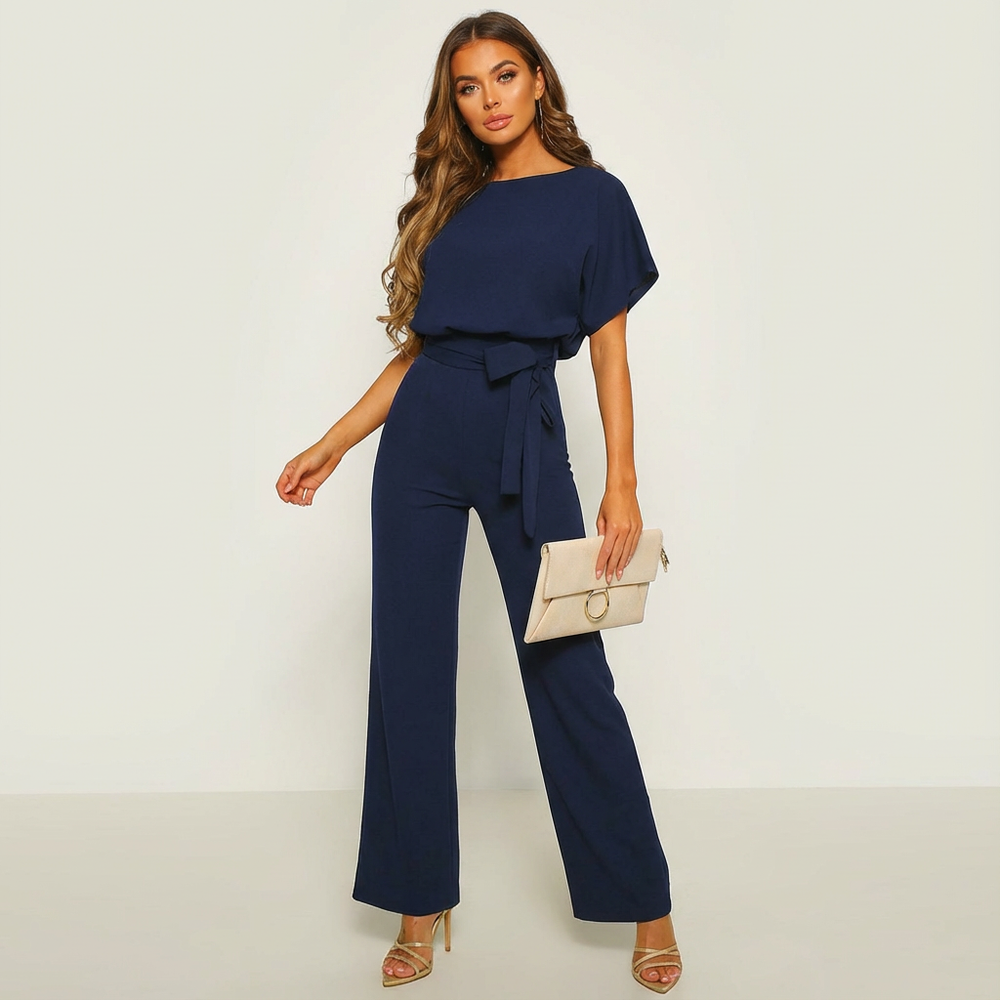 Marlowe | Wide-Leg Tie-Waist Jumpsuit