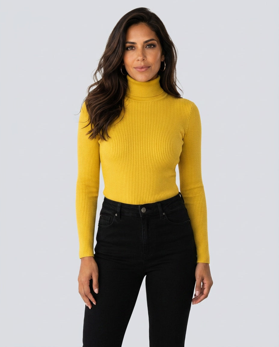 The Pure Ribbed Turtleneck