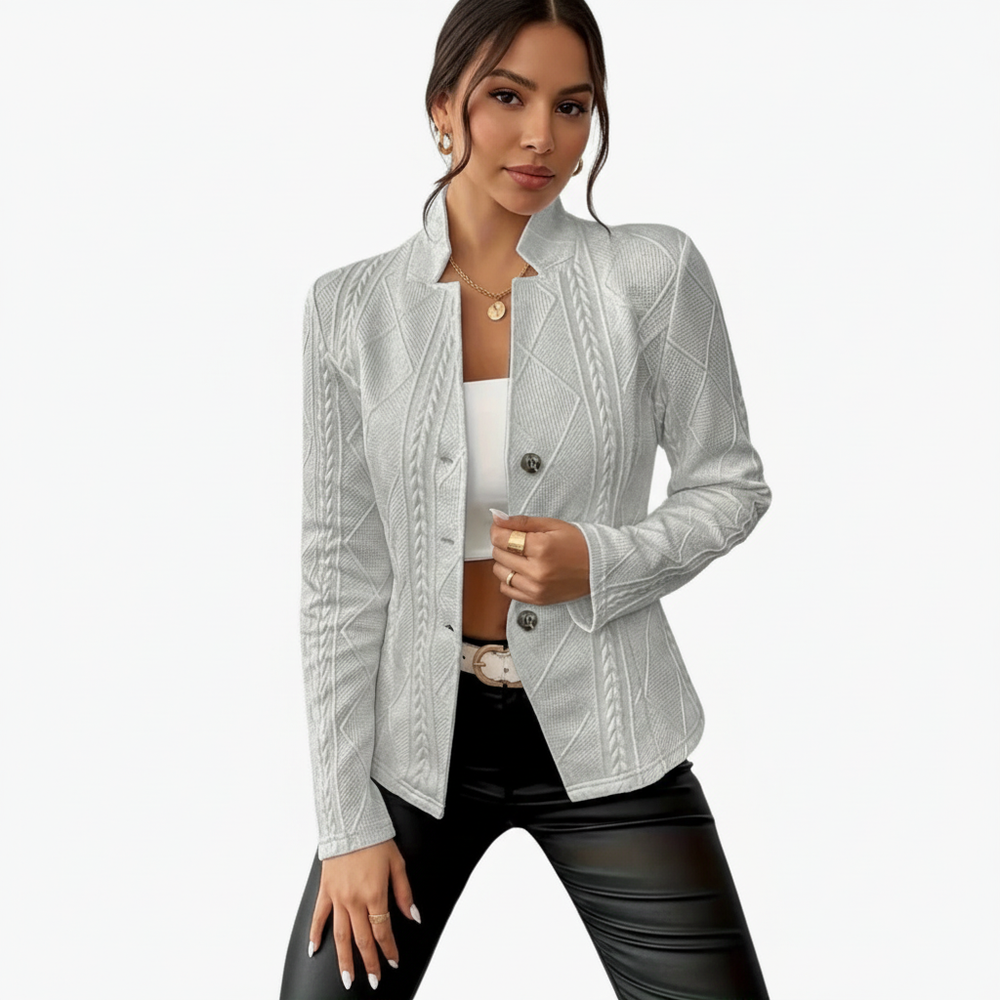 Edda | Structured Button-Front Blazer
