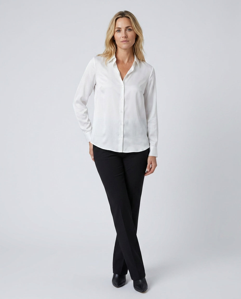 The Pure Satin-Look Blouse