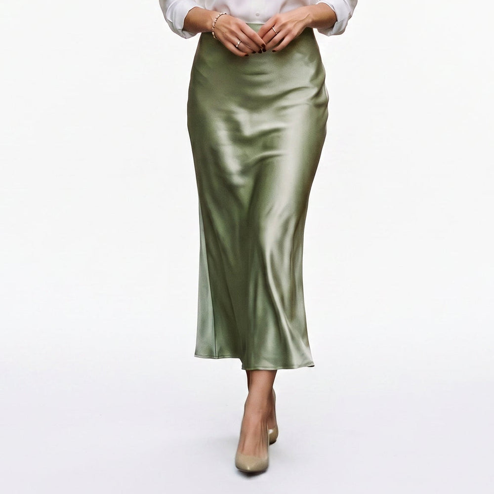 Dahlia | Elastic Waist Midi Skirt