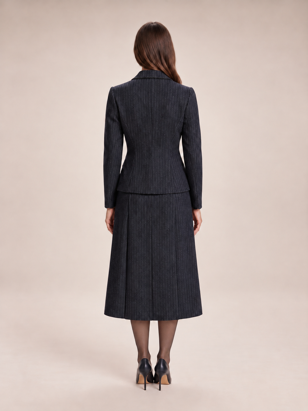 The Form Pinstripe Dress Set