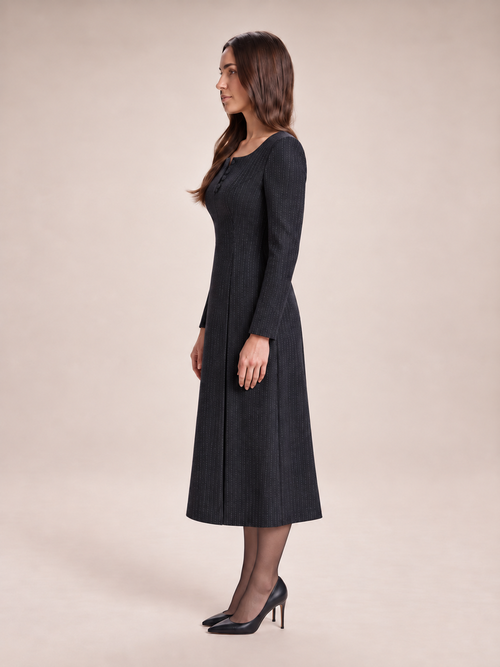 The Form Pinstripe Dress Set