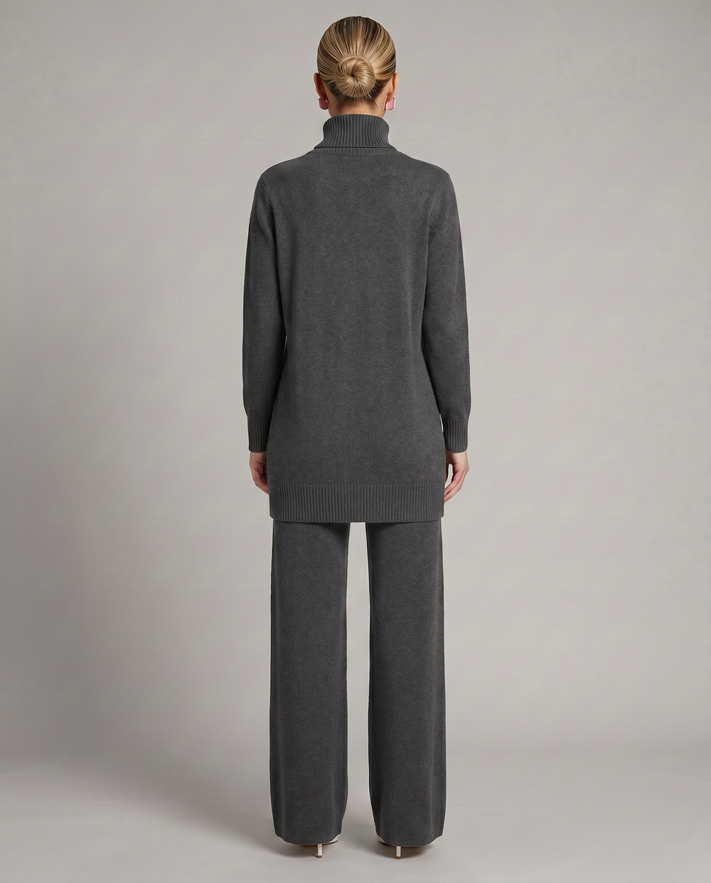 Harper | Knit Set with Wide-Leg Trousers