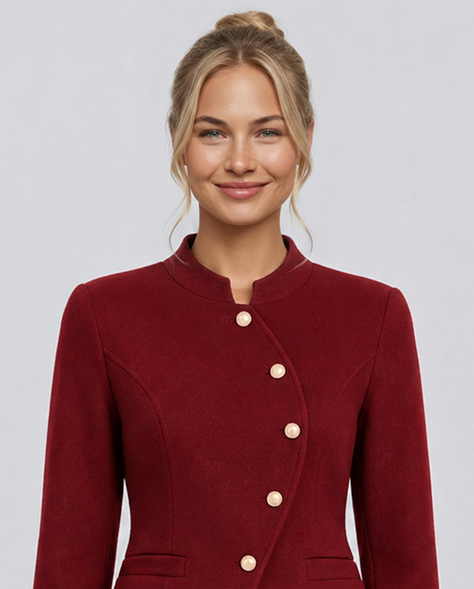 Harlow | Retro Single-Breasted Tweed Two-Piece Set