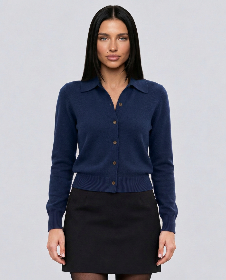 The Pure Collared Cardigan