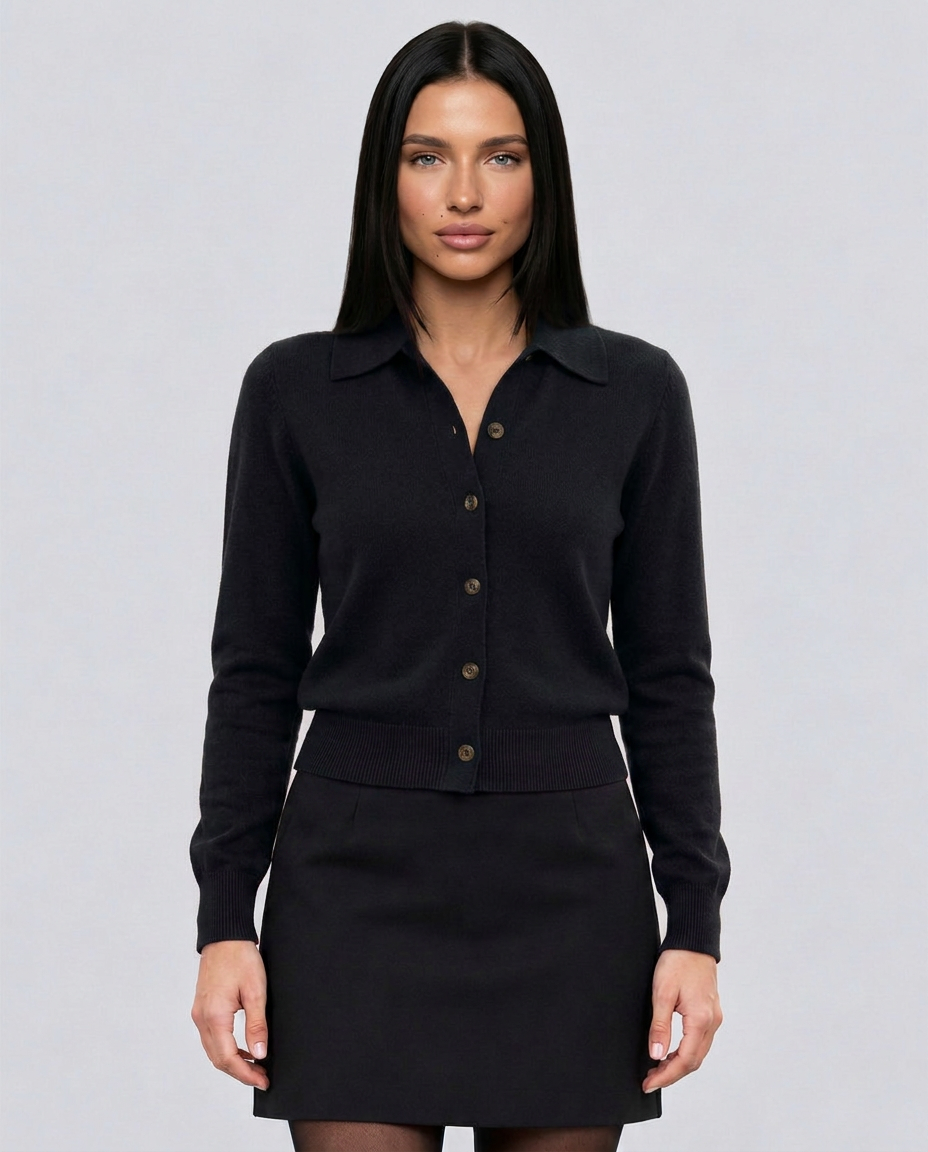 The Pure Collared Cardigan