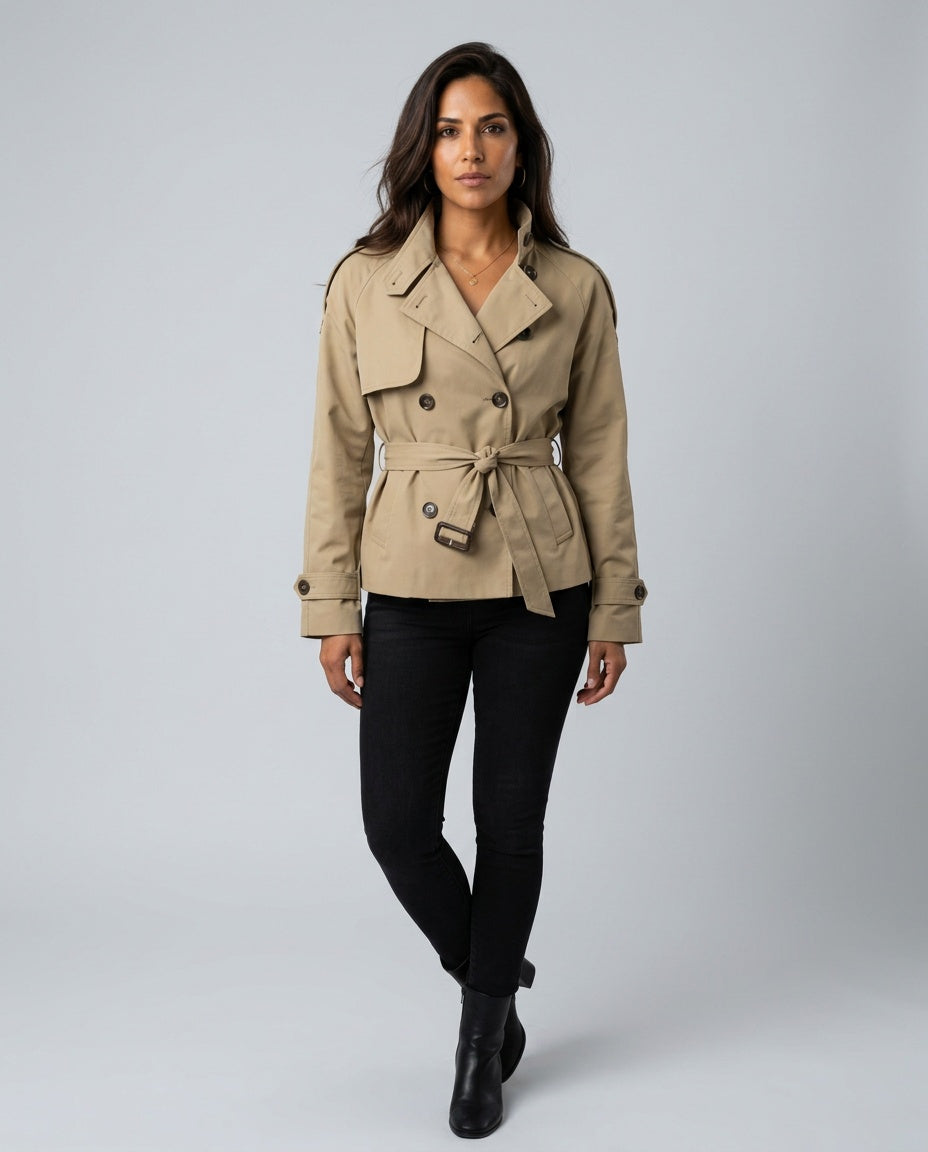 The Mantle Cropped Trench Jacket