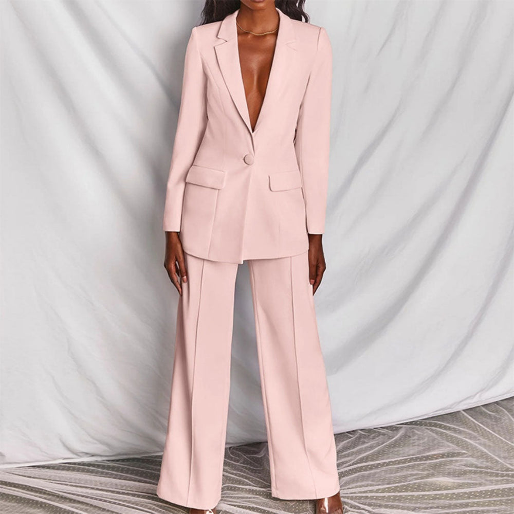 Nadia | Blazer & Wide Leg Trouser Co-ord Set