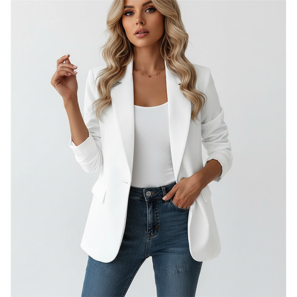 Aurelia | Single Button Work Blazer Jacket