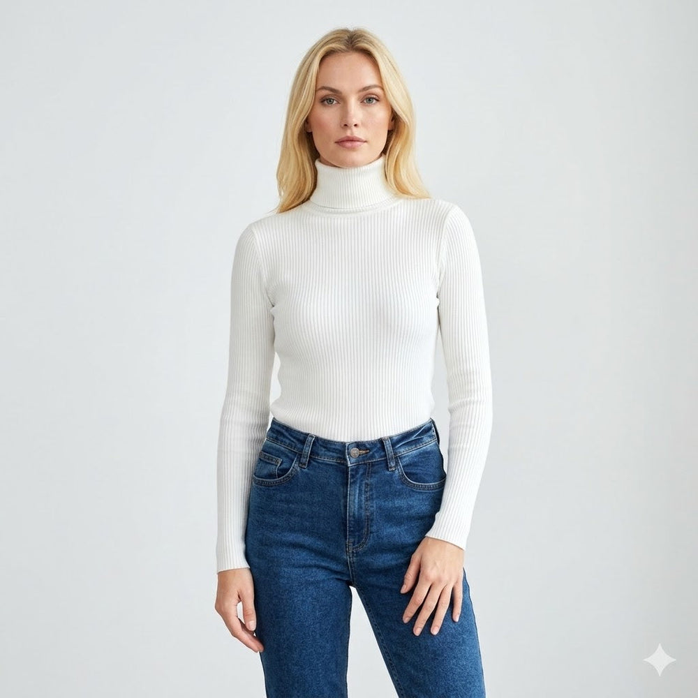 The Pure Ribbed Turtleneck