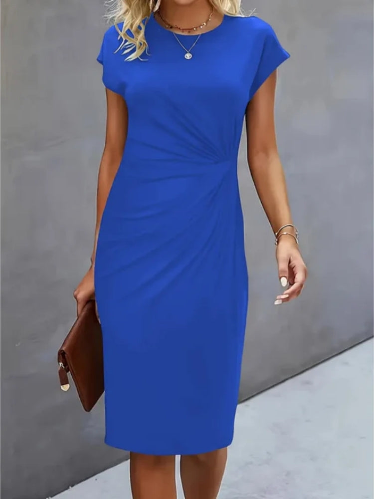 The Drape Ruched Midi Dress