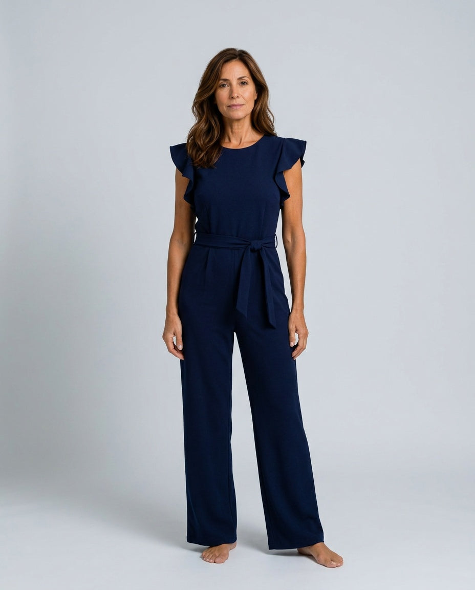 The Drape Belted Jumpsuit