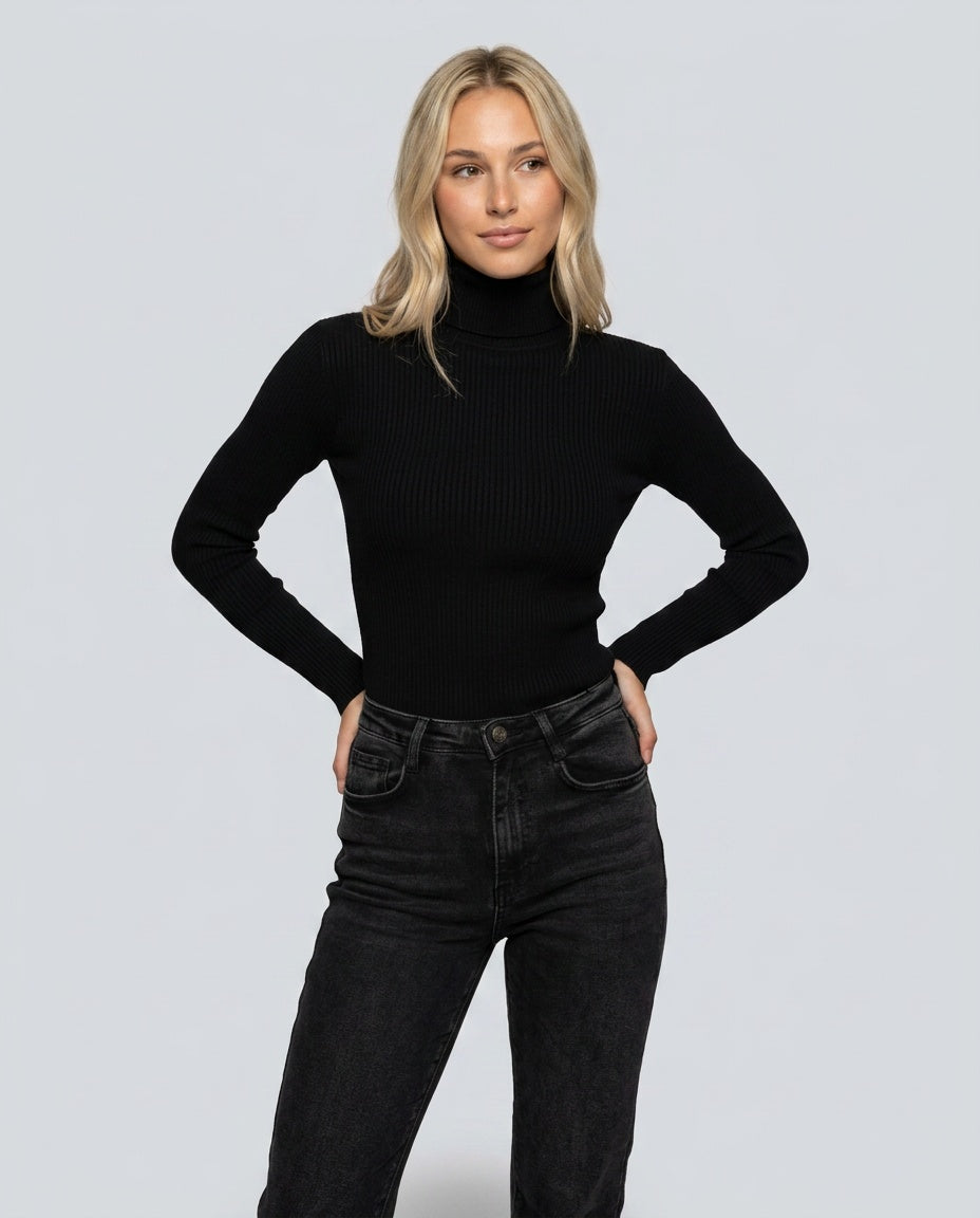 The Pure Ribbed Turtleneck