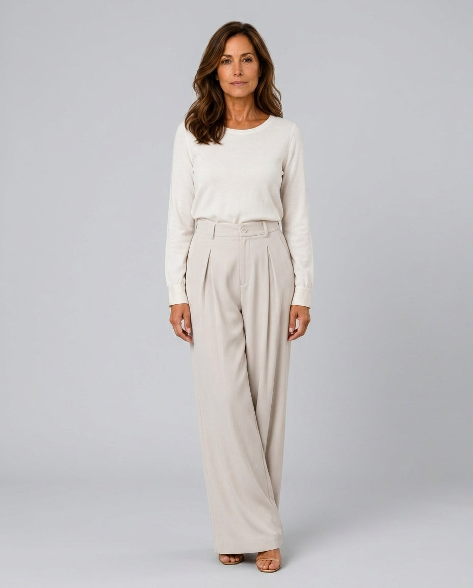 The Form Pleated Wide-Leg Trouser