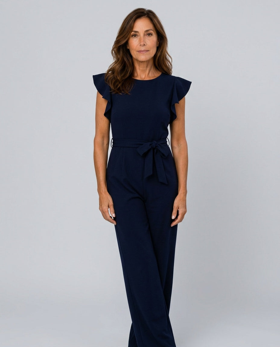 The Drape Belted Jumpsuit