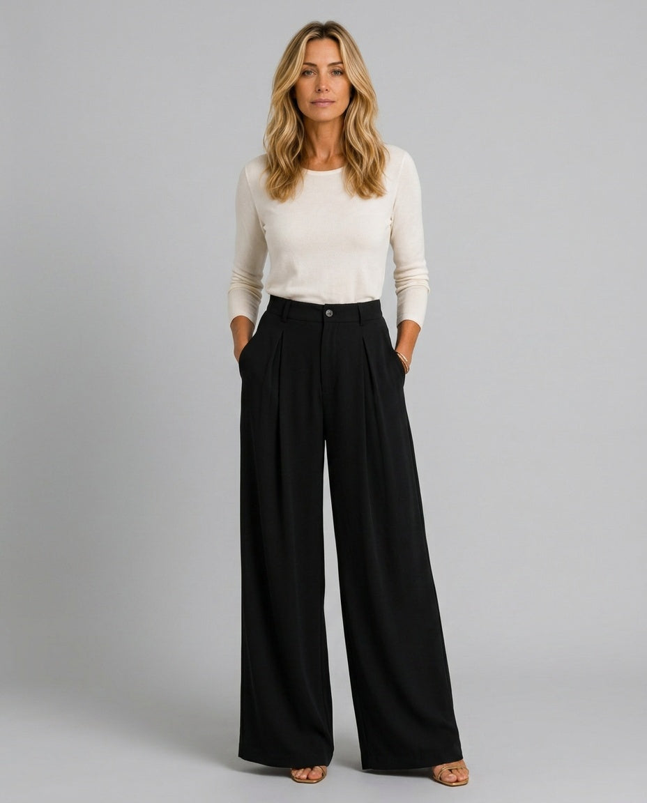The Form Pleated Wide-Leg Trouser