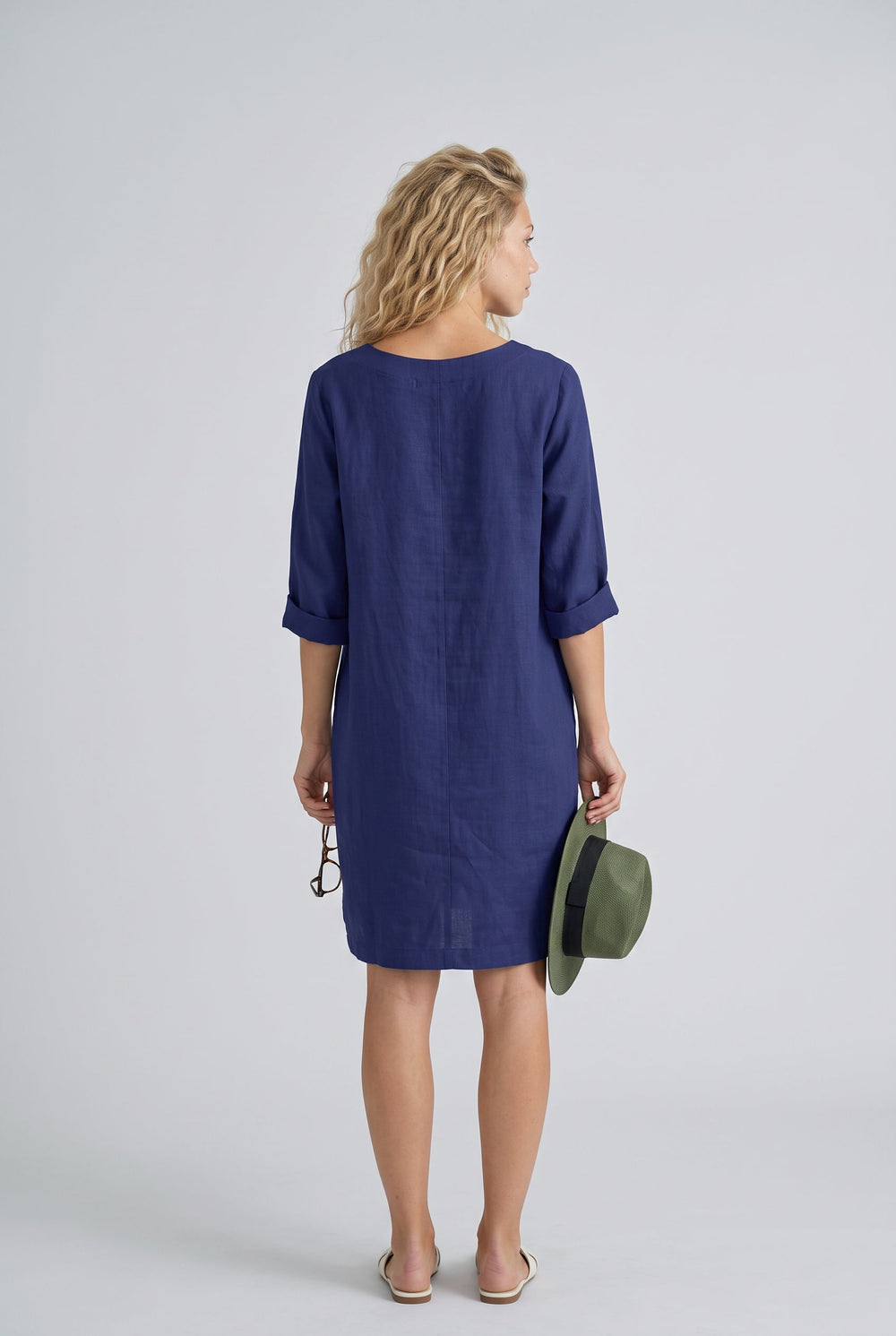 Lotte | 3/4 Sleeve Minimal Mini Dress