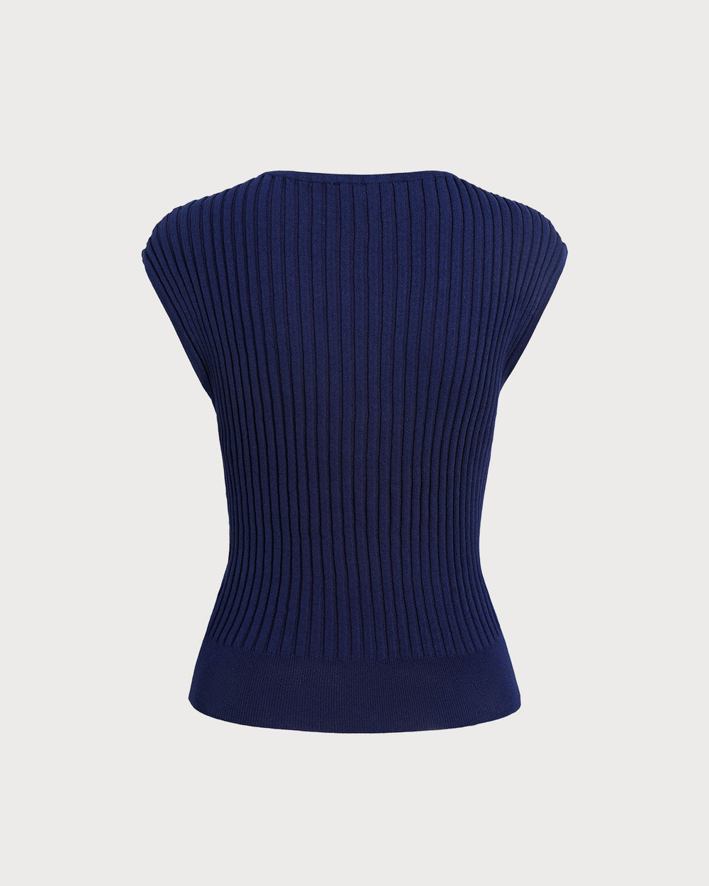 Willa | Boat Neck Ribbed Cap Sleeve Knit Top