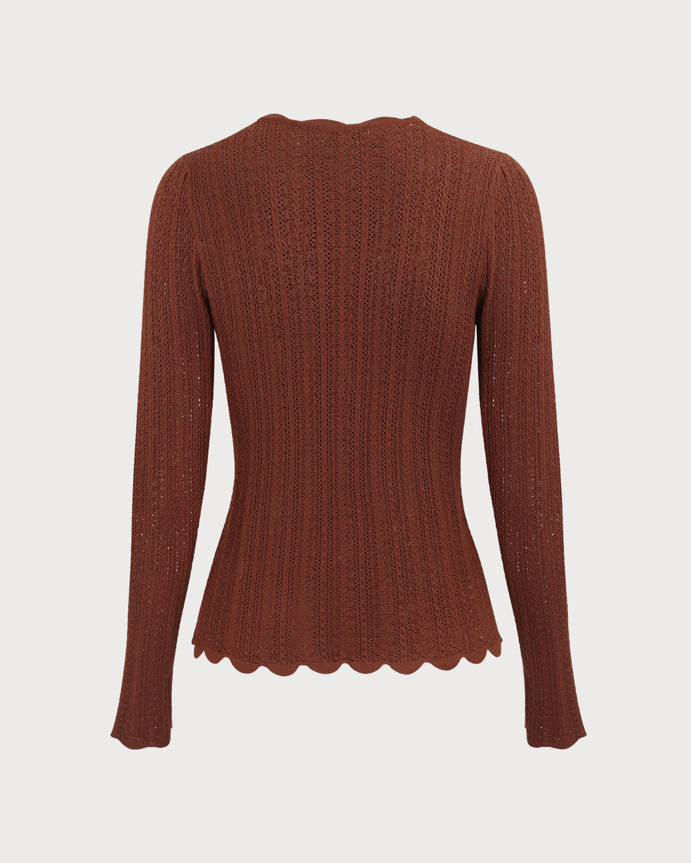 Vera | Round Neck Slim Knit Top