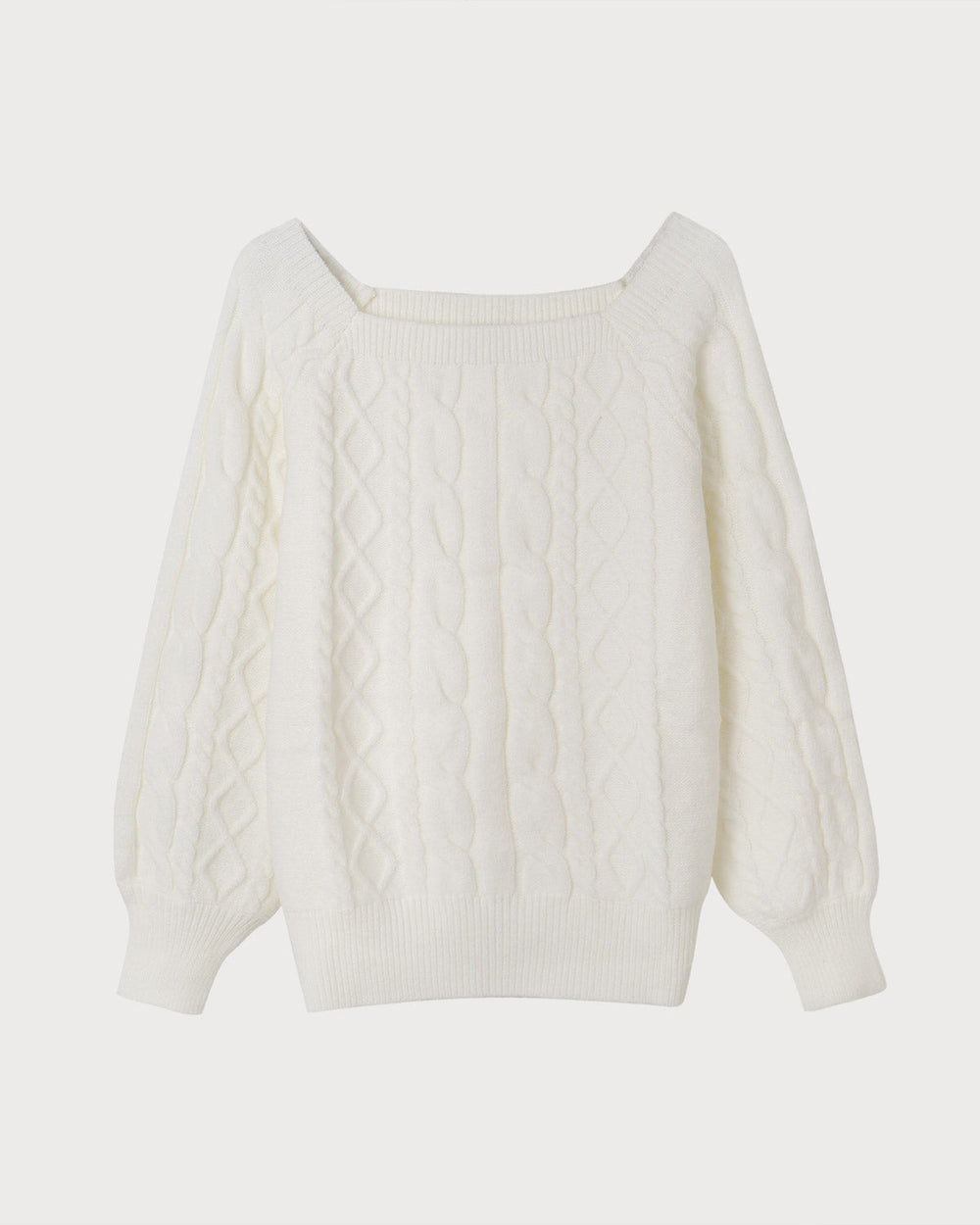 Rowena | Cable Knit Crew Neck Sweater