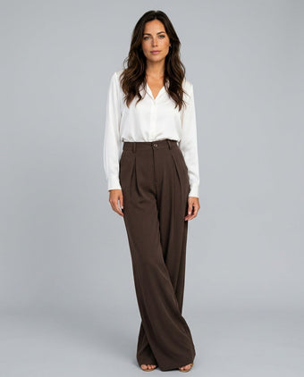 The Form Pleated Wide-Leg Trouser