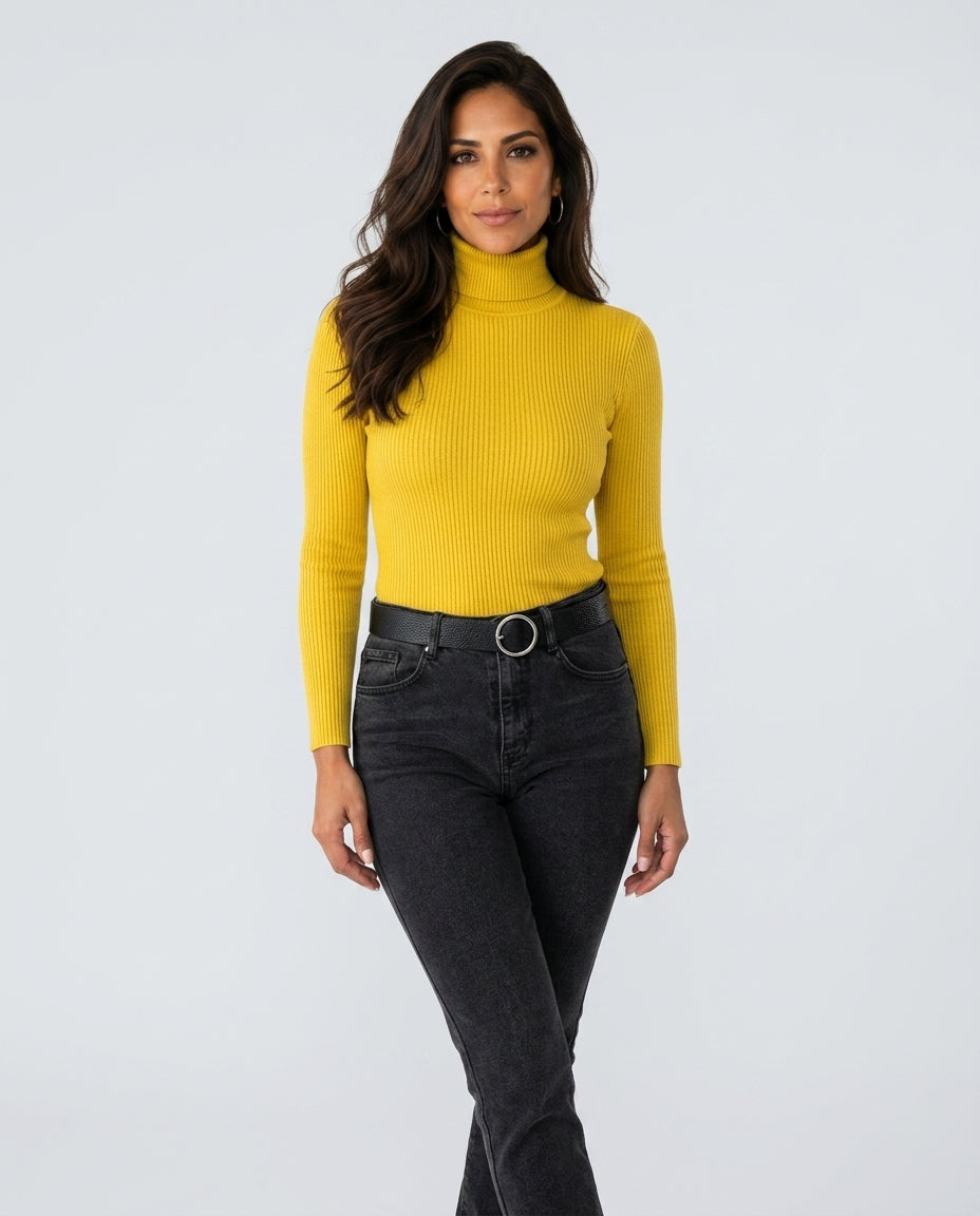 The Pure Ribbed Turtleneck