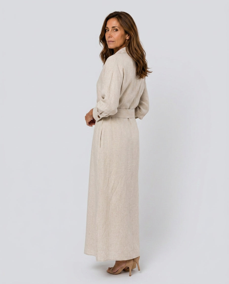 The Drape Belted Shirt Dress