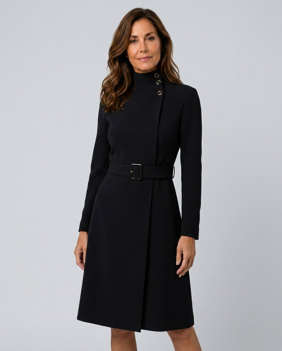 The Drape High-Neck Dress