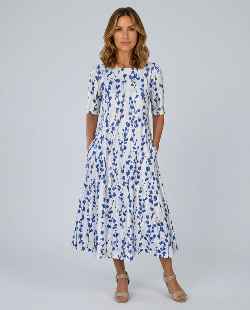 Halcyon | Effortless Flowing Midi Dress