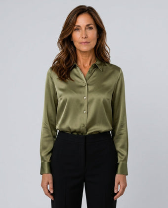 The Pure Satin-Look Blouse