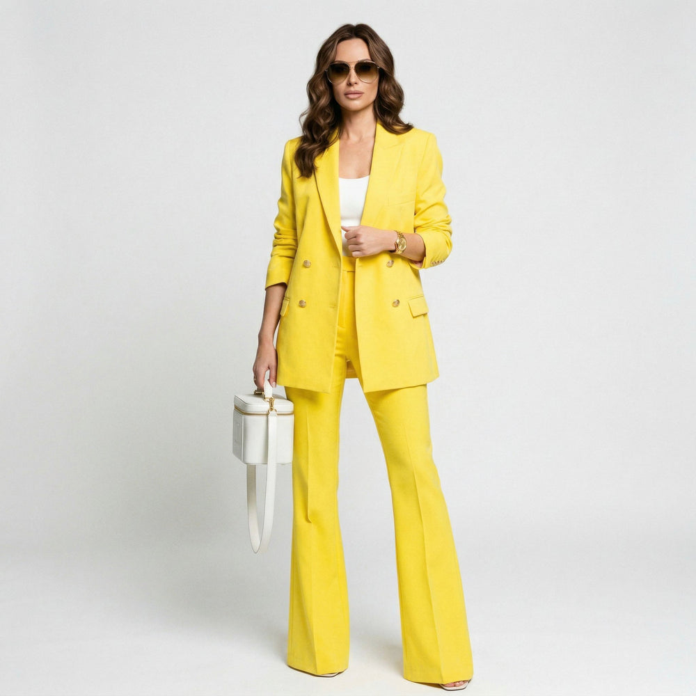 Orla | Long Jacket & Flared Pants Suit Set