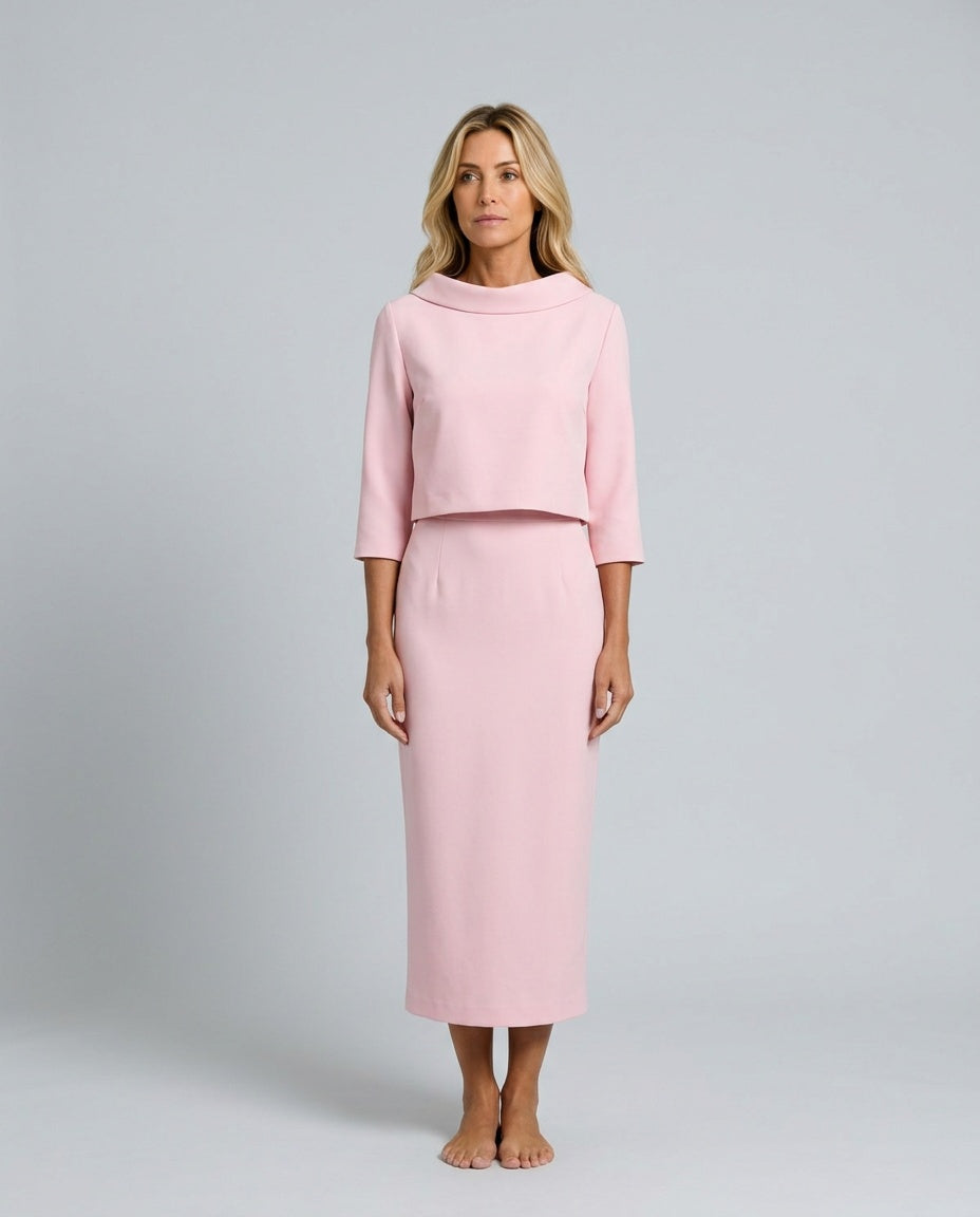 The Form Boat-Neck Skirt Set