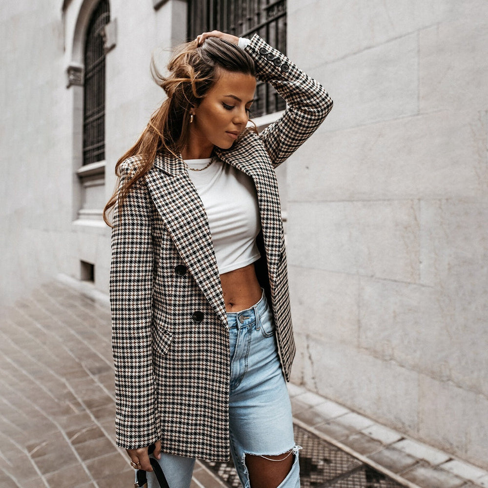 Tatum | Checked Classic Blazer
