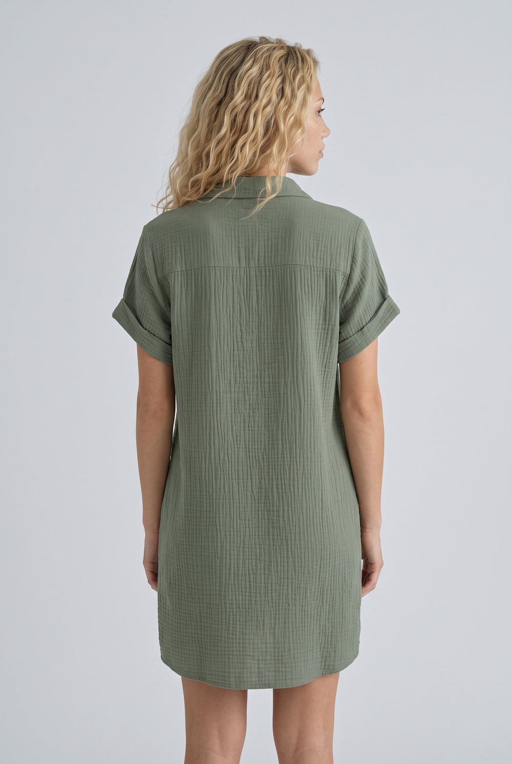 Beatrix | Collared Button Front Mini Dress