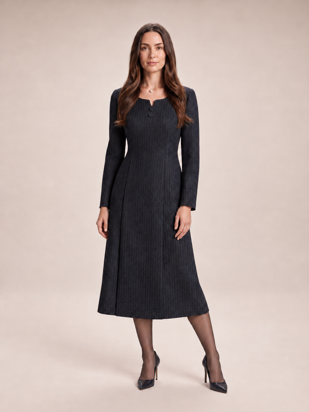 The Form Pinstripe Dress Set